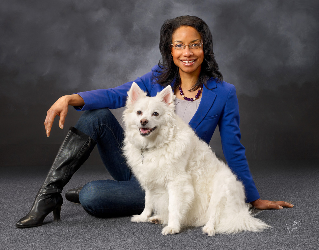 Stacey and her dog