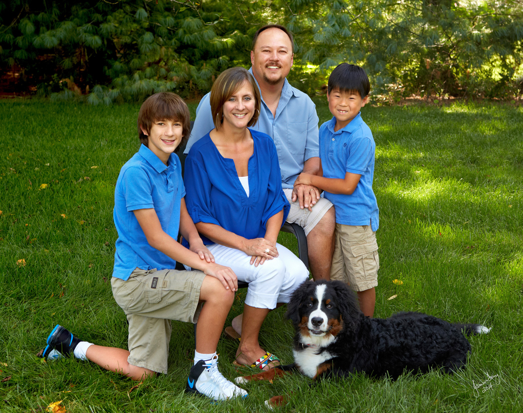 Family Portrait with dog