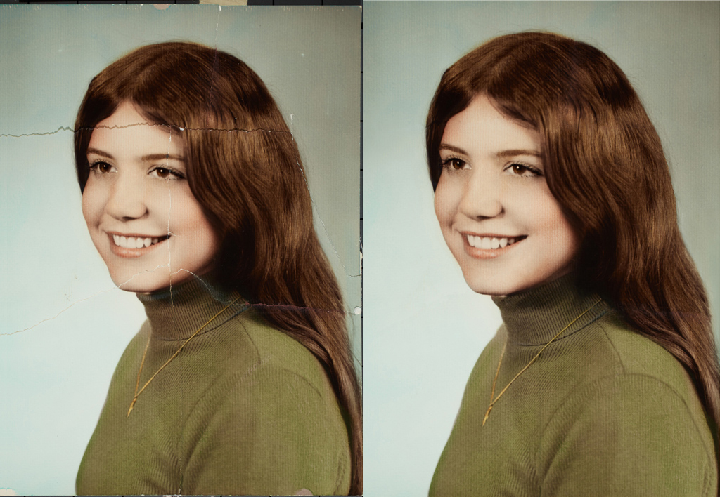 Torn Photo Restored