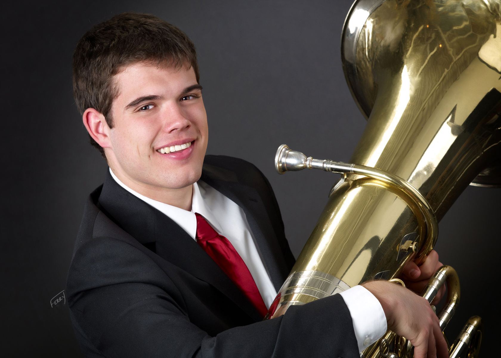 HS Portrait with Tuba