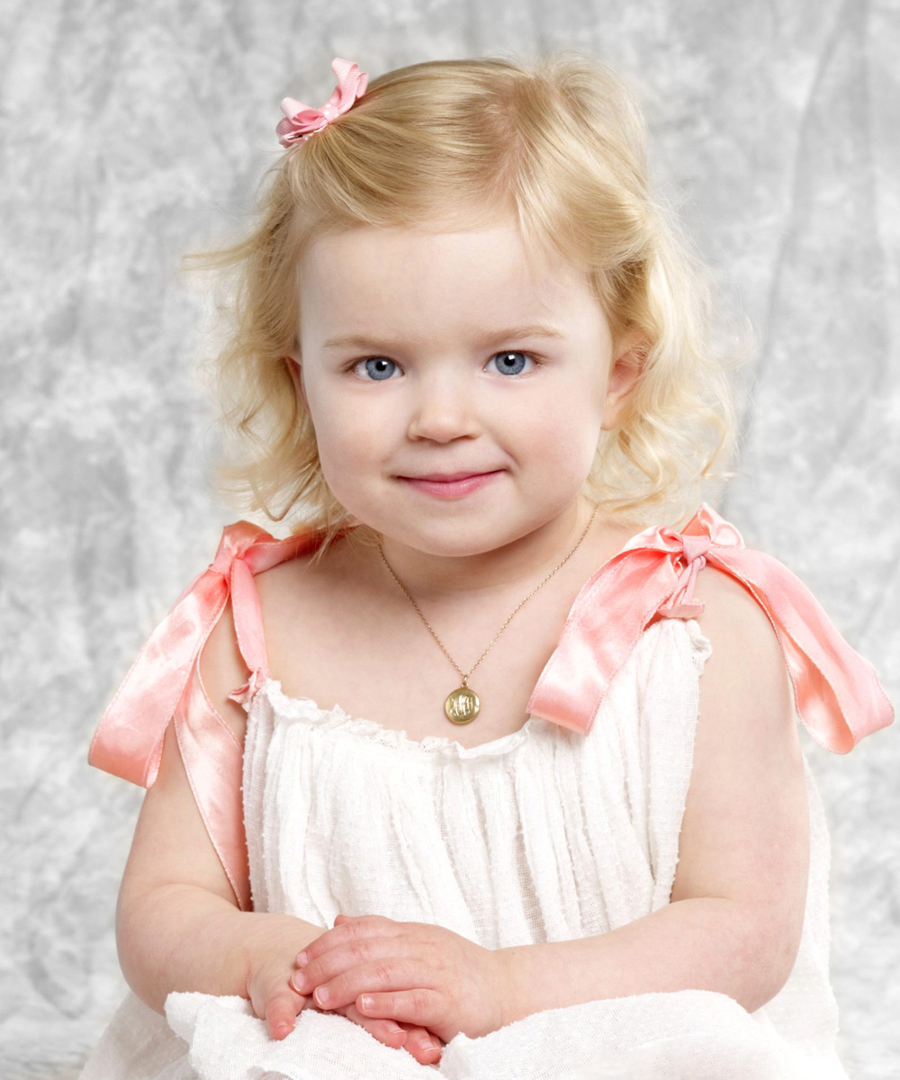 Little Girl Portrait in Studio